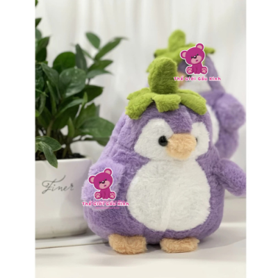 Gấu bông cánh cụt cà tím