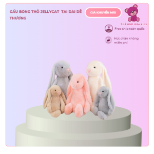 gấu bông thỏ jellycat tai dài