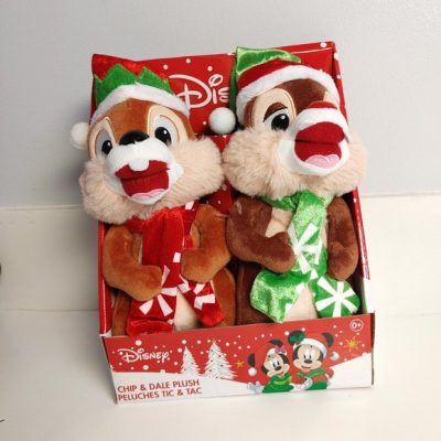 2 chú gấu bông sóc siêu quậy đội mũ ông già noel