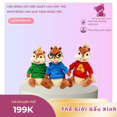 ảnh gấu bông sóc siêu quậy