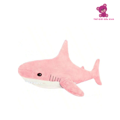 gấu bông cá mập cute hồng