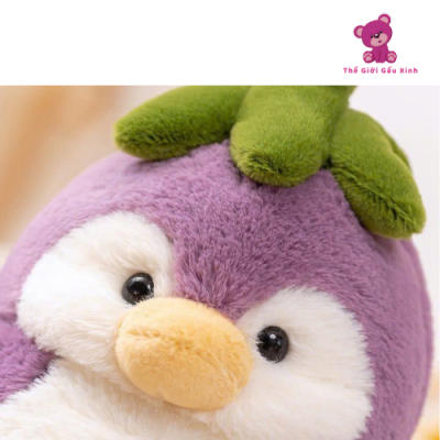 Gấu bông cánh cụt cà tím